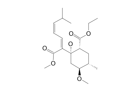 (1R,2S,4S,5S)-2-((1Z,3Z)-1-methoxy-1-oxo-6-methylhepta-2,4-dien-2-yl)-2-hydroxy-4-methoxy-5-methylcyclohexanecarboxylic acid ethyl ester