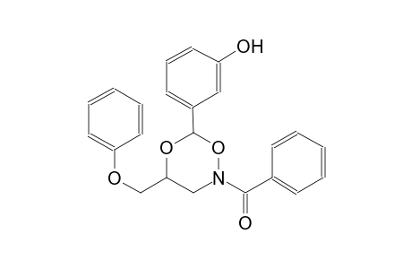 phenol, 3-[2-benzoyldihydro-4-(phenoxymethyl)-2H-1,5,2-dioxazin-6-yl]-