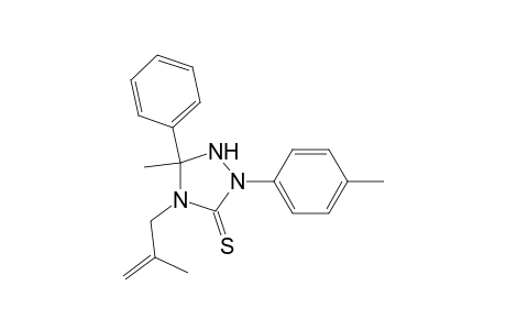 2-(p-Methylphenyl)-5-methyl-5-phenyl-4-(2-methylenepropyl)-1,2,4-triazolidin-3-thione