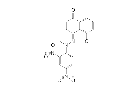 1,4-Naphthalenedione, 5-hydroxy-, 4-[2-(2,4-dinitrophenyl)-2-methylhydrazone]-