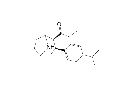 1-[(3S,4S)-3-(4-isopropylphenyl)-8-azabicyclo[3.2.1]octan-4-yl]propan-1-one