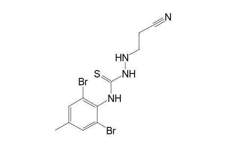 1-(2-cyanoethyl)-4-(2,6-dibromo-p-tolyl)-3-thiosemicarbazide
