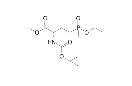 methyl (2S)-2-(tert-butoxycarbonylamino)-4-[ethoxy(methyl)phosphoryl]butanoate