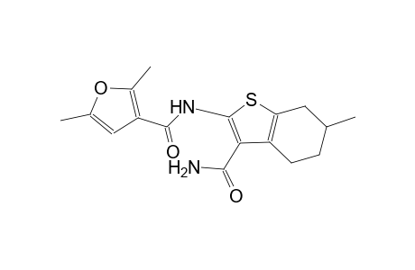 N-[3-(aminocarbonyl)-6-methyl-4,5,6,7-tetrahydro-1-benzothien-2-yl]-2,5-dimethyl-3-furamide