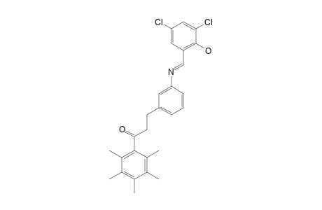 3-{m-[(3,5-dichlorosalicylidene)amino]phenyl}-2',3',4',5',6'-pentamethylpropiophenone