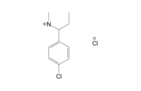 p-chloro-alpha-ethyl-N-methylbenzylamine, hydrochloride