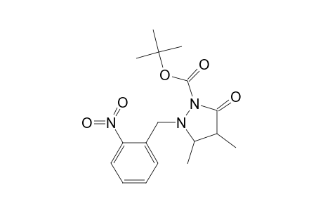 2-(t-butoxycarbonyl)-4,5-dimethyl-1-(o-nitrobenzyl)pyrazolidin-3-one