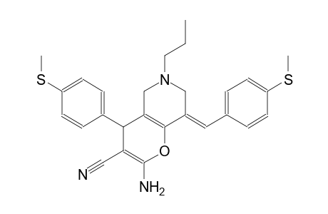 4H-pyrano[3,2-c]pyridine-3-carbonitrile, 2-amino-5,6,7,8-tetrahydro-4-[4-(methylthio)phenyl]-8-[[4-(methylthio)phenyl]methylene]-6-