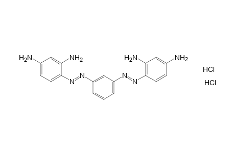 4-((E)-{3-[(E)-(2,4-Diaminophenyl)diazenyl]phenyl}diazenyl)-1,3-benzenediamine, dihydrochloride