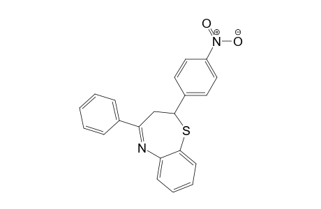 2,3-Dihydro-2-(4-nitrophenyl)-4-phenyl-1,5-benzothiazepine