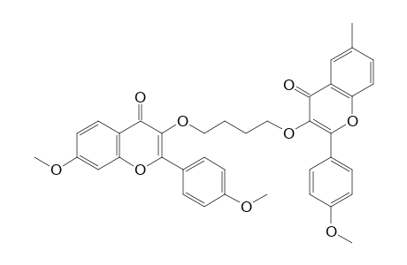 7-Methoxy-6''-methyl-3,3''-(tetramethylenedioxy)bis[4'-methoxyflavone]