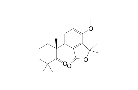 4-METHOXY-3,3-DIMETHYL-7-(1',3',3'-TRIMETHYL-2'-OXOCYClOHEXAN-1'-YL)-ISOBENZOFURAN-1(3H)-ONE