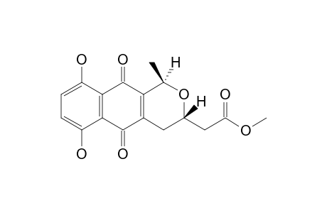 (1R*,3S*)-Methyl 6,9-dihydroxy-1-methyl-5,10-dioxo-3,4,5,10-tetrahydro-1H-naphtho[2,3-c]pyran-3-ylacetate