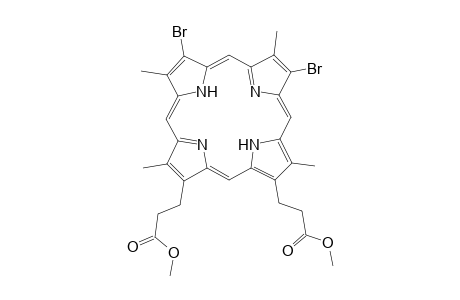 21H,23H-Porphine-2,18-dipropanoic acid, 7,12-dibromo-3,8,13,17-tetramethyl-, dimethyl ester