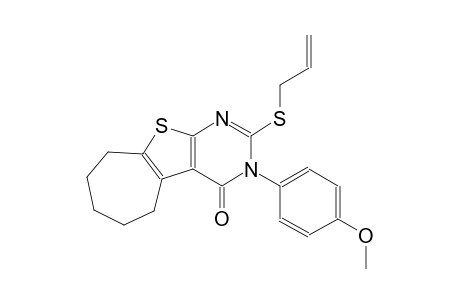 2-(allylsulfanyl)-3-(4-methoxyphenyl)-3,5,6,7,8,9-hexahydro-4H-cyclohepta[4,5]thieno[2,3-d]pyrimidin-4-one