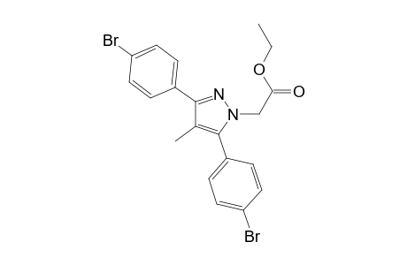 ethyl [3,5-bis(4-bromophenyl)-4-methyl-1H-pyrazol-1-yl]acetate