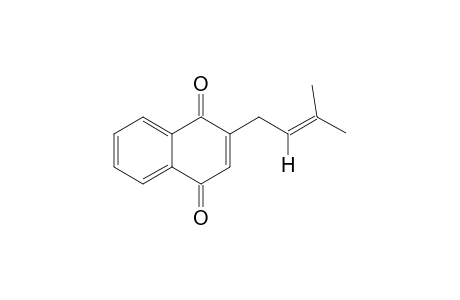 DEOXYLAPACHOL;2-(3-METHYL-2-BUTENYL)-1,4-NAPHTHALENEDIONE