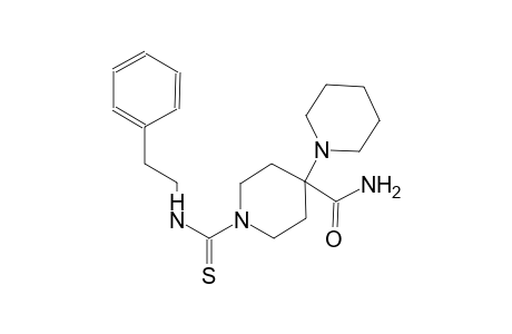 1'-(phenethylcarbamothioyl)-[1,4'-bipiperidine]-4'-carboxamide