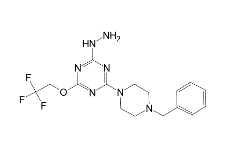 1,3,5-Triazine-2-hydrazine, 4-(4-benzyl-1-piperazinyl)-6-(2,2,2-trifluoroethoxy)-