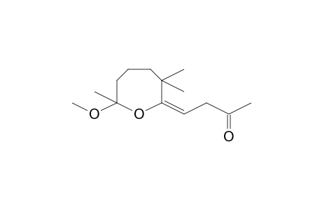 (4E)-4-(7-Methoxy-3,3,7-trimethyl-2-oxepanylidene)-2-butanone