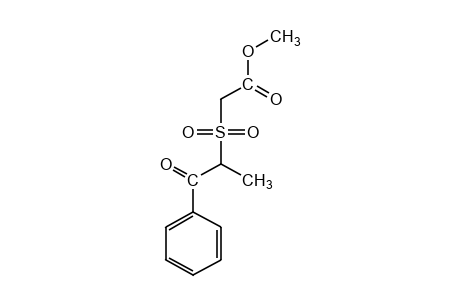 [(alpha-methylphenacyl)sulfonyl]acetic acid, methyl ester