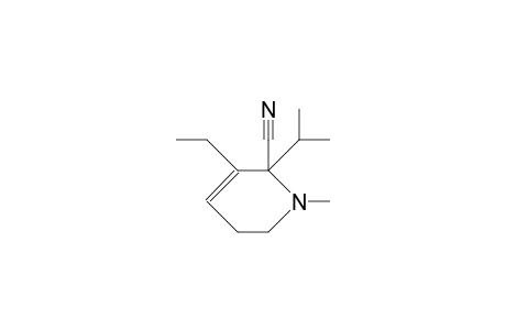 1-Methyl-2-cyano-2-(2'-propyl)-3-ethyl-3-piperideine