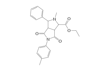 anti-endo 4-ethoxycarbonyl-1,3,3a,4,6,6a-hexahydro-2-(4-methylphenyl)-5-methyl-6-phenyl-2H,5H-pyrrolo[3,4-c]pyrrol-1,3-dione