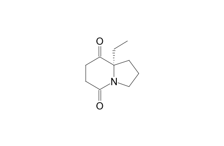 (R)-8a-ethylhexahydroindolizine-5,8-dione