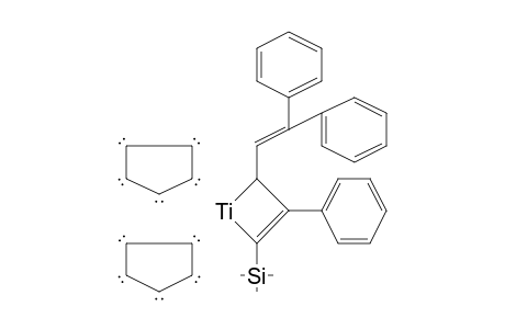 1-Titanacyclobut-2-ene, bis(.eta.-5-cyclopentadienyl)-4-(2,2-diphenylethenyl)-3-phenyl-2-trimethylsilyl-