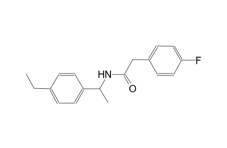 N-[1-(4-ethylphenyl)ethyl]-2-(4-fluorophenyl)acetamide