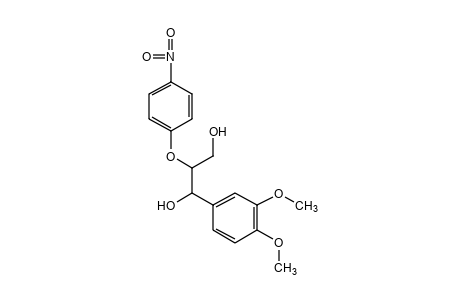 1-(3,4-dimethoxyphenyl)-2-(p-nitrophenoxy)-1,3-propanediol