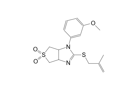 1H-thieno[3,4-d]imidazole, 3a,4,6,6a-tetrahydro-1-(3-methoxyphenyl)-2-[(2-methyl-2-propenyl)thio]-, 5,5-dioxide