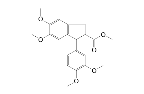 5,6-dimethoxy-1-(3,4-dimethoxyphenyl)-2-indancarboxylic acid, methyl ester