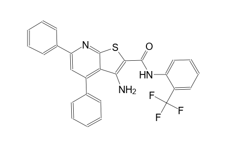 3-amino-4,6-diphenyl-N-[2-(trifluoromethyl)phenyl]thieno[2,3-b]pyridine-2-carboxamide