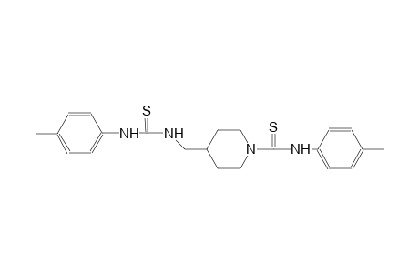 N-(4-methylphenyl)-4-{[(4-toluidinocarbothioyl)amino]methyl}-1-piperidinecarbothioamide