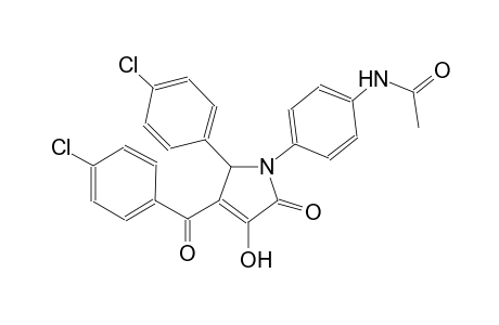 N-{4-[3-(4-chlorobenzoyl)-2-(4-chlorophenyl)-4-hydroxy-5-oxo-2,5-dihydro-1H-pyrrol-1-yl]phenyl}acetamide