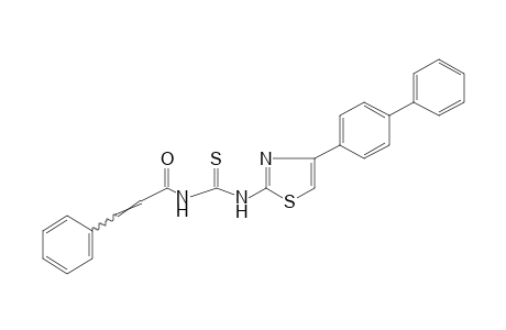 1-[4-(4-BIPHENYLYL)-2-THIAZOLYL]-3-CINNAMOYL-2-THIOUREA