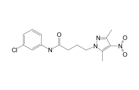 N-(3-chlorophenyl)-4-(3,5-dimethyl-4-nitro-1H-pyrazol-1-yl)butanamide