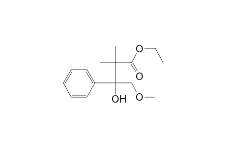 3-Hydroxy-4-methoxy-2,2-dimethyl-3-phenyl-butyric acid ethyl ester