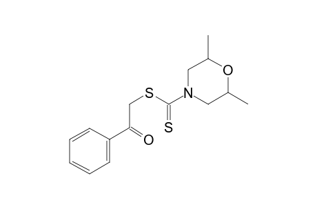 4-Morpholinecarbodithioic acid, 2,6-dimethyl-, 2-oxo-2-phenylethyl ester