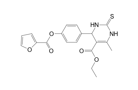 5-Pyrimidinecarboxylic acid, 4-[4-[(2-furanylcarbonyl)oxy]phenyl]-1,2,3,4-tetrahydro-6-methyl-2-thioxo-, ethyl ester