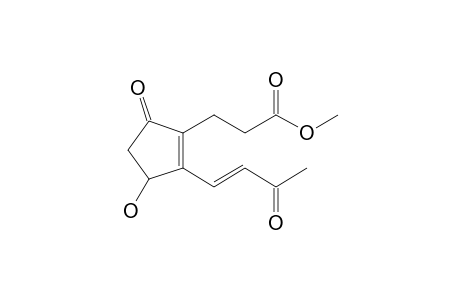 3-[3-hydroxy-5-keto-2-[(E)-3-ketobut-1-enyl]-1-cyclopentenyl]propionic acid methyl ester