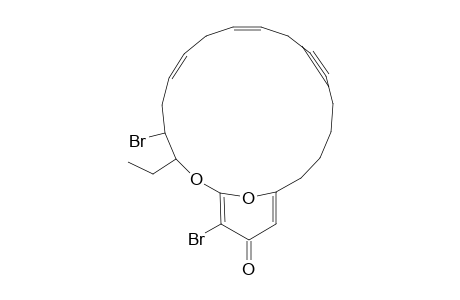 (9Z,12Z)-15,19-bis(bromanyl)-16-ethyl-17,22-dioxabicyclo[16.3.1]docosa-1(21),9,12,18-tetraen-6-yn-20-one