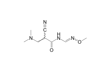 2-cyano-3-(dimethylamino)-N-formylacrylamide, N-(O-methyloxime)