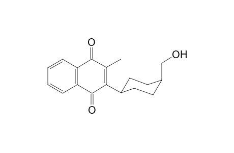 2-[4(a)-(Hydroxymethyl)cyclohex-(e)-yl]-3-methyl-1,4-naphthoquinone