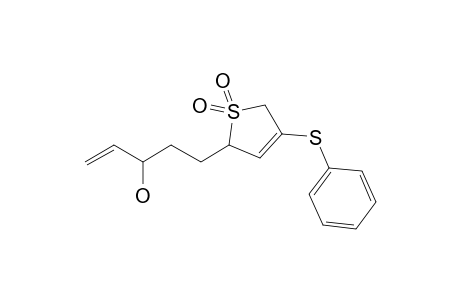 2-(3-Hydroxy-4-pentenyl)-4-phenylthio-3-sulfolene