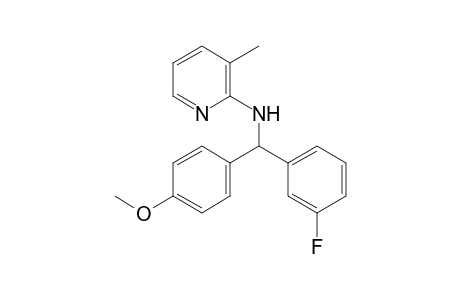 N-[(3-Fluorophenyl)(4-methoxyphenyl)methyl]-3-methylpyridin-2-amine