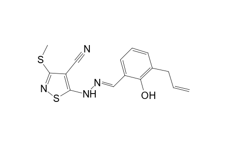 5-[2-(3-allyl-2-hydroxybenzylidene)hydrazino]-3-(methylsulfanyl)-4-isothiazolecarbonitrile