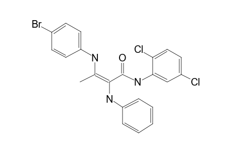 2-Phenylamino-3-(4-bromophenylamino)-N-(2,5-dichlorophenyl)crotonic amide