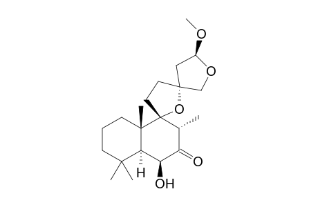 (13R)-9.alpha.,13.alpha.;15,16-diepoxy-6.beta.-hydroxy-15.beta.-methoxylabd-7-one